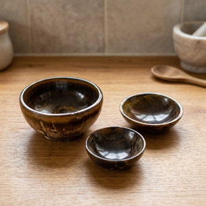 Meilleures ventes Crystalexport.com Bol artisanal en œil de tigre naturel, taille 45-55 mm, origine Gujarat, modèle Bowl-019 - Product Image 2
