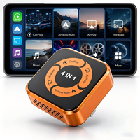 Adaptateur miroir CarPlay portable 4-en-1 avec dongle filaire/sans fil, qualité d'image HD, garantie 1 an pour téléphones iOS