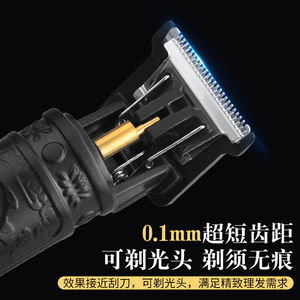 Tondeuse à cheveux électrique, corps métallique, 7000-9000 tr/min, forte puissance, usage domestique, modèle rechargeable USB pour adultes - Product Image 3