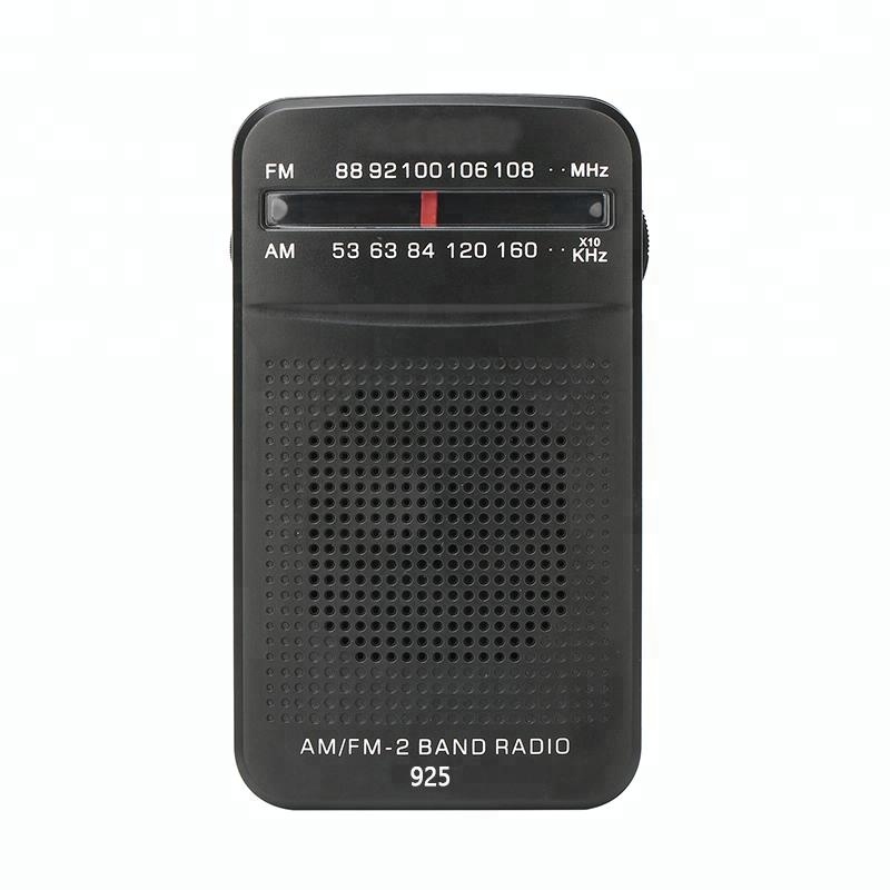 Transmissor fm am portátil para casa, equipado com uma entrada de fone de ouvido de 3.5mm