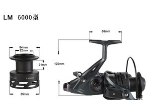Reel Pancing Spinning Berkualitas Tinggi A2 Double Spool Long Cast Double Drag Feeder Reel Pancing Ikan Mas Spool Logam Roda Pancing Ikan Mas - Product Image 5