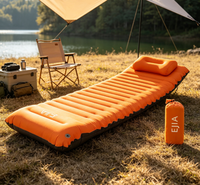 Matelas pneumatique gonflable pour le camping en plein air, tapis de couchage individuel résistant à l'humidité, pour tente, camping en voiture, voyage, randonnée