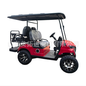 Carrito de Golf Eléctrico de 4 Asientos y 4 Ruedas de Alta Capacidad para Uso en Parques y Comunidades - Product Image 1