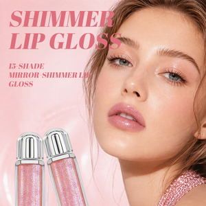 ลิปกลอสเนื้อลิควิดวีแกนกันน้ำประกายเพชร 15 สี ให้ความชุ่มชื้น ฉ่ำวาว ติดทนนาน รับผลิตแบบ OEM แบรนด์ส่วนตัว - Product Image 2