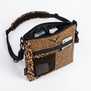 Eco-Friendly Recycled Coffee Ground & Cork Crossbody <b>Bag</b>, <b>Large</b> Capacity Waterproof Shoulder <b>Bag</b> Portable Casual Handbag - Product Image 1