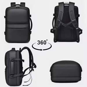 Sac à dos pour ordinateur portable en PU imperméable de grande capacité, décontracté et professionnel, pour les voyages en plein air, avec fonction de loisirs - Product Image 2