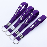 Grosir pesanan khusus Pemegang Kunci logam Model silikon carabiner promosi untuk hadiah bisnis