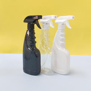 Bouteille pulvérisateur à gâchette en plastique PET transparente pour arrosage de plantes, jardin, désodorisant, 500 ml, noire, pour nettoyage - Product Image 3