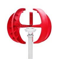 Système d'éolienne à axe vertical hors réseau Bessent NE-400R pour la maison, 200W 12V/24V, 5 pales, générateur de type lanterne, diamètre du rotor 0,9m