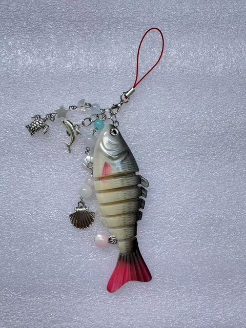 2026 Fish Shape Mobile Phone Chain Luxury Fisherman Phone Lanyard Jewelry Pendants Fish Keychain Kawaii Fishing Lover Keyring