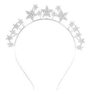Accesorios para el Cabello QianJin para Novias, Fiestas de Cumpleaños, Forma de Estrella de Cinco Puntas Tridimensional, con Pedrería, Dulces <span class=keywords><strong>Horquillas</strong></span> y Diademas - Product Image 6
