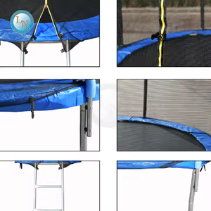 Trampoline portable récréatif en plein air avec filet de sécurité et échelle Prix de vente d'usine pour la vente - Product Image 5