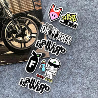 Personnalisé conçu professionnel JDM réfléchissant imprimé adhésif étanche famille moto casque voiture autocollant autocollant Anime autocollant