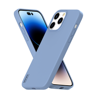 Pour iPhone 14/14 Plus 14 Pro Max étui en silicone liquide antichoc mince étui de téléphone anti-rayures doux doublure en microfibre
