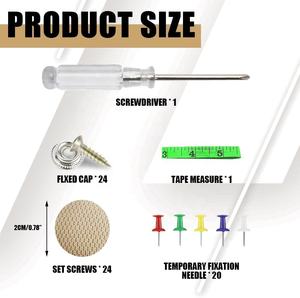 Kit de réparation de toit de voiture 60 pièces, réparation de <span class=keywords><strong>tissu</strong></span> de plafond de véhicule, rivets à pression de toit automatique - Product Image 2