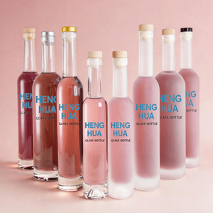Botella de Vidrio Personalizada Esmerilada para Licores, 25oz/75cl, Cuello Largo, Cristal Super Flint, 750ml, para <span class=keywords><strong>Vodka</strong></span>, Brandy, Ginebra, Ron, Whisky, con Tapón - Product Image 5