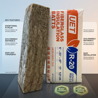Laine de verre UET North America certifiée ASTM C518, résistance thermique certifiée, R11 R13 R15, cadre métallique de 3,5 pouces