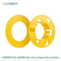 Protector de Cables Linsky de PVC Amarillo con Certificación UL, Anticorrosión, Encaje a Presión, para Conductos de 1 Pulgada, Accesorios 1MBB