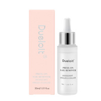 Dissolvant de vernis à ongles liquide en gel de 30 ml avec compte-gouttes, enrichi en vitamine E, écologique et doux pour une utilisation en salon et à domicile