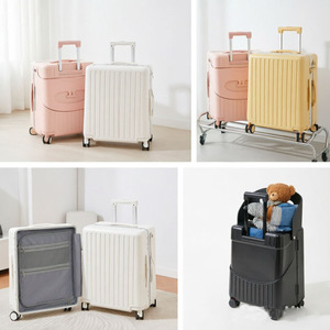 Ensemble de valises parent-enfant complet avec siège bébé rétractable, dossier rembourré, options multi-tailles, <span class=keywords><strong>valise</strong></span> légère - Product Image 2