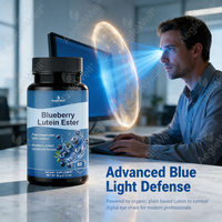 AegleWell Comprimés d'ester de lutéine à la myrtille, Soutien contre la lumière bleue et la fatigue oculaire numérique, Supplément végétal pour la vision, 60 comprimés