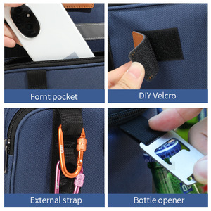 Sac isotherme de grande capacité, étanche, pour garder la température, pour pique-nique en plein air, sac à déjeuner pour camping, bleu marine - Product Image 4