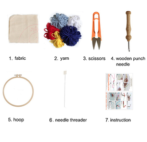 Thiết Kế Mới Len Nghệ Thuật Hoàng Hôn Chốt Móc Bộ Dụng Cụ Thảm Làm Thủ Công Mỹ Nghệ Diy Cho Người Lớn - Product Image 6