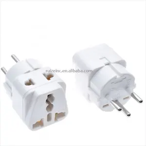 10A Ronde 3 Pin Universele Socket Type H Reis Reis Plug Adapter Adapter Voor Israël Plug Power Charge Conversie plug