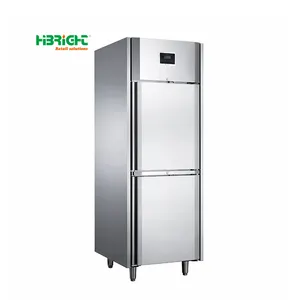 단일 온도 R290 냉매 스테인레스 스틸 정전기 냉각 시스템 상업용 냉장고