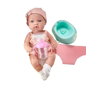 卸売14インチアライブリアルなミニかわいいソフト全身シリコン人形ビニール新生児男の子女の子生まれ変わった人形
