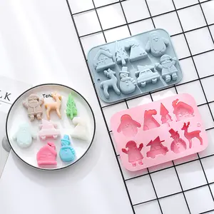 Christmas Penguin Shaped Rubber Ice Cube Tray Chocolate Ice Cube