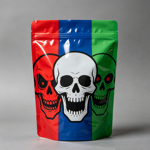 Bolsas de Mylar Impresas Personalizadas OEM, Bolsas con Cierre Reutilizables con Diseño de Dibujos Animados e Impresión de Logotipo - Product Image 4