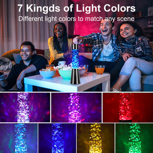 Tianhua marchio personalizzato all'ingrosso razzo LED lampada <span class=keywords><strong>Lava</strong></span> colorato Glitter Base 5V luce da tavolo arcobaleno corpo per scopo decorativo - Product Image 2