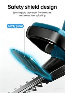 <span class=keywords><strong>Taille</strong></span>-haie sans fil portatif à double lame au lithium, lame de 20 pouces, sécateur multifonctionnel, rechargeable 21V - Product Image 3