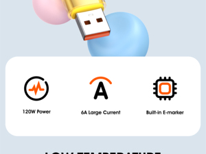 Cable USB de Carga Rápida Tipo-C a Tipo-C de Silicona de Cristal de Alta Calidad, 6A - Product Image 3