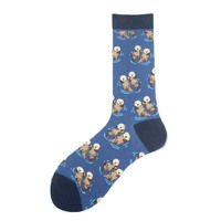 Chaussettes en coton unisexes pour femmes et hommes, avec logo personnalisé, motif dessin animé, amusantes et originales, pour usage quotidien, vente en gros OEM Whale
