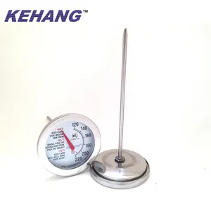 Termômetro de leitura instantânea de 63mm, medidor de temperatura para churrasco, carne e cobertura