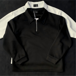 <span class=keywords><strong>Polo</strong></span> a Maniche Lunghe per <span class=keywords><strong>Uomo</strong></span> in 100% Cotone di Alta Qualità, Vestibilità Comoda, Design Personalizzato con Ricamo, Felpe Oversize in Maglia 420 GSM - Product Image 6