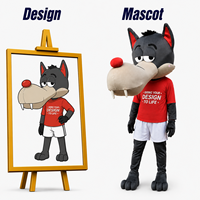 Costume de mascotte en peluche Lion personnalisé pour adultes unisexe - Publicité de marque