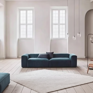 Divano a due posti a L in velluto a coste Wow per soggiorno, appartamento in affitto, camera da letto - Stile moderno e semplice - Product Image 3