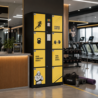 Casier de rangement intelligent pour salle de sport, casier électronique à code libre-service, armoire de rangement sécurisée en métal pour club de fitness, centre sportif