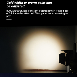 Faretto Fresnel LED da Studio 100W Bianco Caldo Bianco Freddo con Zoom Automatico e Controllo DMX - Product Image 6