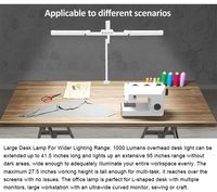 Lampe de bureau LED moderne, design simple et luxueux, lampe de table d'étude avec base décorative réglable pour la maison et le bureau