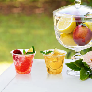 Vasos Desechables Transparentes de PP de Pared Simple de 90 mm, Ecológicos, Aptos para Alimentos, para Bebidas, Jugos, Smoothies y Fiestas - Product Image 1