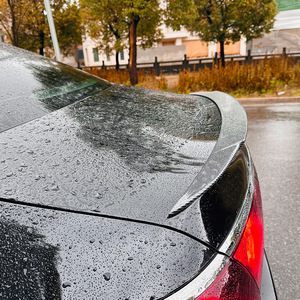 Brabus Rear <b>Wing</b> Spoiler Piano <b>Black</b> Carbon Fiber Texture For Mercedes-Benz E-Class W214 E260 E300 2024+ - Product Image 2