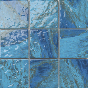 Azulejos de Porcelana Azul Oscuro para Piscinas, Estilo Parqué Moderno, para Paredes Interiores y Uso en Hoteles, con Diseños Gráficos - Product Image 1