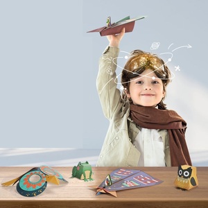 Tùy chỉnh <span class=keywords><strong>3D</strong></span> thẻ Origami không độc hại Hướng dẫn sử dụng gấp trò chơi cho trẻ em dễ thương động vật <span class=keywords><strong>3D</strong></span> Giấy Thủ Công mô hình Kit giáo dục giấy thủ công - Product Image 2