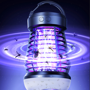 Zapper per Zanzare Bionico a Onde Luminose 360°, Delicato, Anti-Riflesso, Esclusivo, con Tecnologia Gathered Light Wave °   Rete Protettiva con Lampada Antizanzare e Luce da Campeggio - Product Image 1