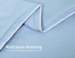 Venta al por mayor colección de hoteles ropa de cama de algodón blanco juego de sábanas con funda de almohada 4 piezas para hotel - Product Image 6