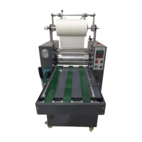 Mesin Laminasi Panas dan Dingin Semi Otomatis untuk Kertas Foto, Kertas Iklan, dan Gulungan Kertas, Hidrolik 390C